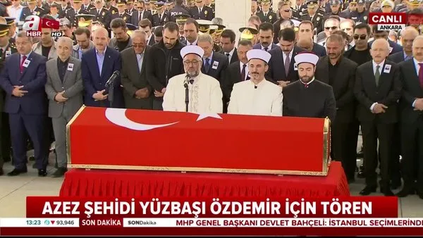 Şehit Yüzbaşı Celalettin Özdemir, kılınan cenaze namazının ardından son yolculuğuna uğurlandı