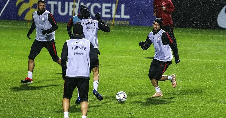 Türkiye A Milli Futbol Takımı hazırlıklarını sürdürdü
