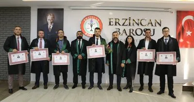 Erzincan Barosundan 6 yeni avukata ruhsatname
