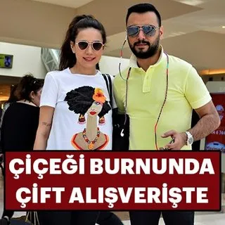 Alişan ve Buse Varol alışverişte