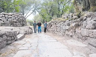 Aigai’deki kazılarda Roma Yolu bulundu