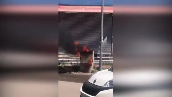 Viranşehir'de elektrik panosu yangını