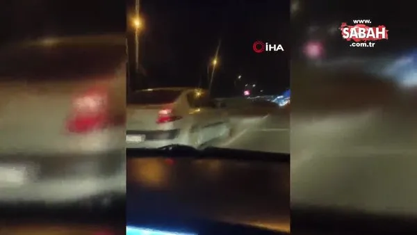 Ankara’da hatalı şerit değiştiren aracın kaza anı kamerada | Video
