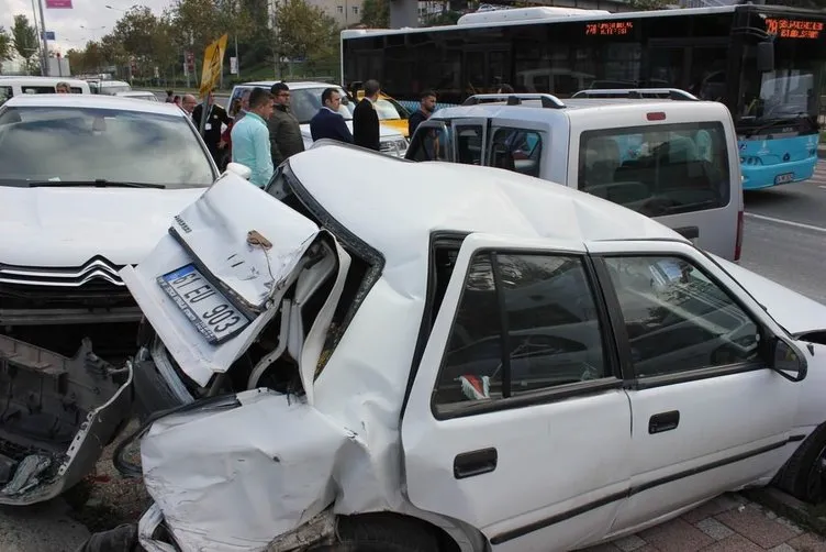 Beyoğlu’nda hastane önünde bir garip kaza