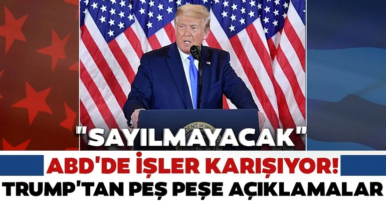 Son dakika: Trump'tan yeni açıklama: Seçim gününden sonra gelen oylar sayılmayacak!