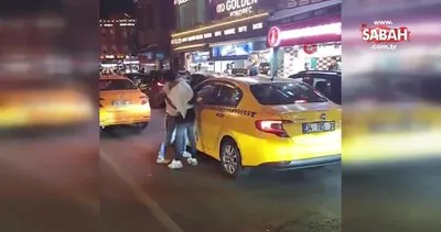 İstanbul’da taksiciye tekme ve yumruklu saldırı kamerada | Video