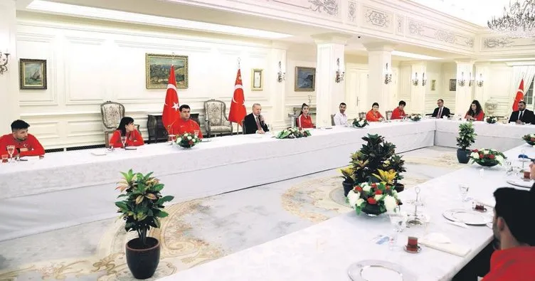 Erdoğan’dan milli sporculara iftar