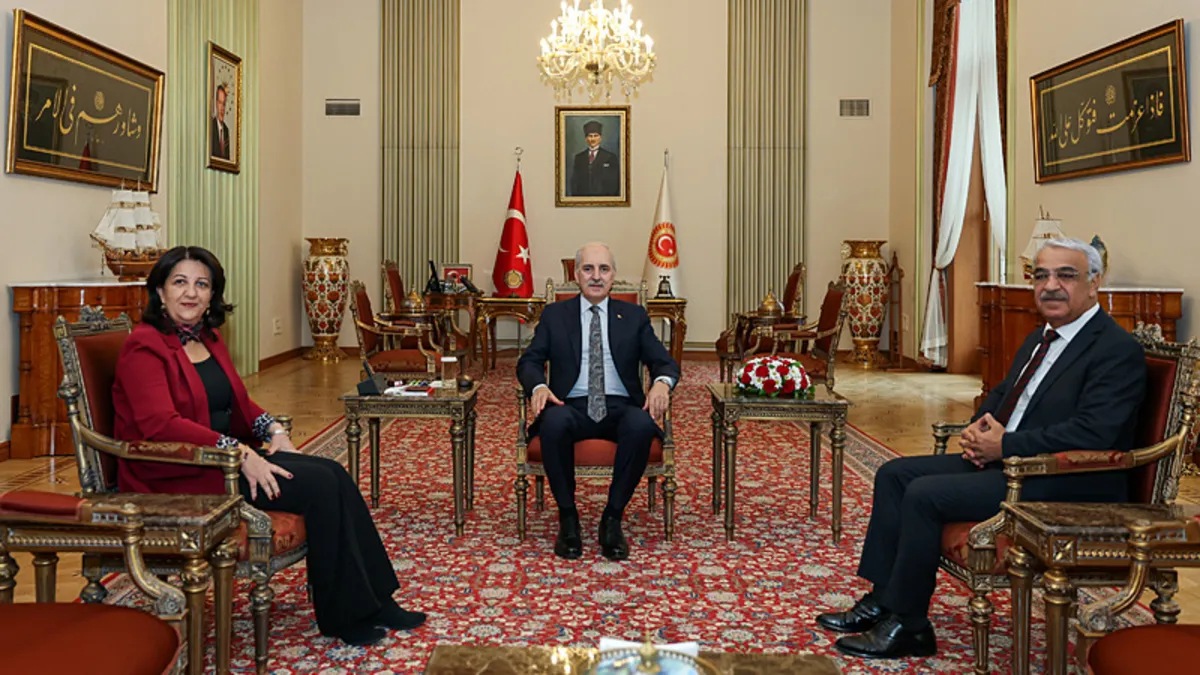 TBMM Başkanı Numan Kurtulmuş, DEM Parti heyetini kabul etti