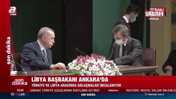 Son dakika haberi: Başkan Erdoğan ve Libya Başbakanı Dibeybe'den ortak açıklama! İşte imzalanan anlaşmalar | Video