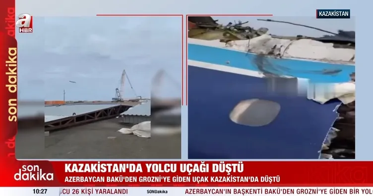SON DAKİKA: Kazakistan’da yolcu uçağı düştü! Kazakistan’daki korkunç uçak kazası anbean kamerada