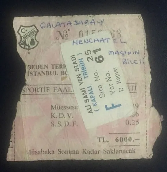 Yok böyle bilet koleksiyonu!