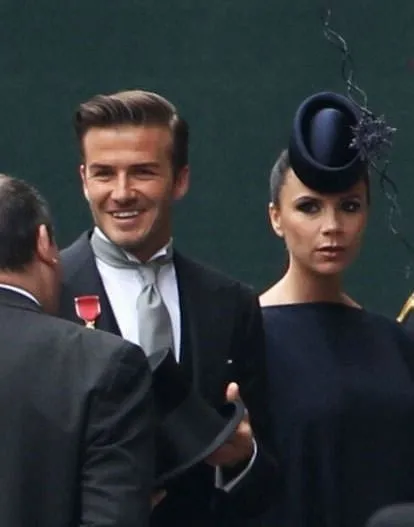 Beckham çifti Kraliyet Düğününde