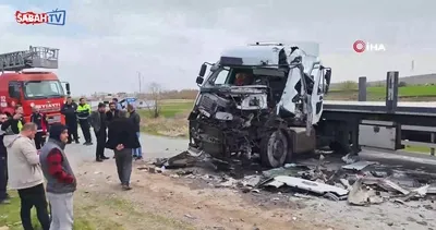 Ahlat’ta iki tır çarpıştı: 1 yaralı