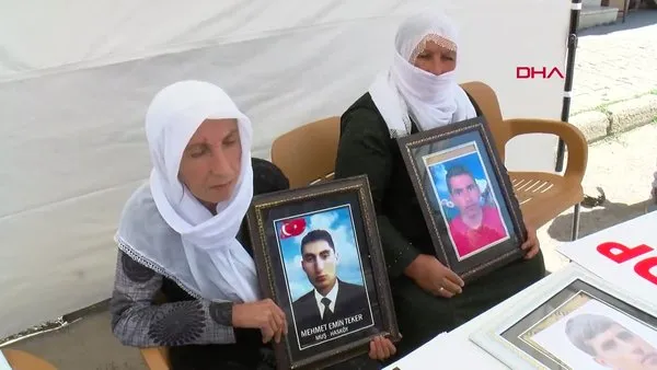 Muş'ta evlat nöbetindeki anneden HDP'ye tepki