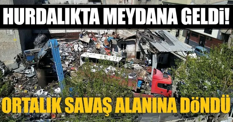 Son Dakika: Gaziantep’te hurdalıkta patlama! 1 ölü var