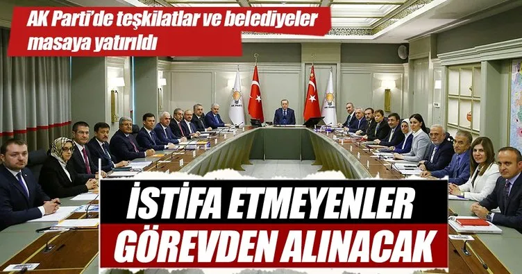 İstifa etmeyenler görevden alınacak