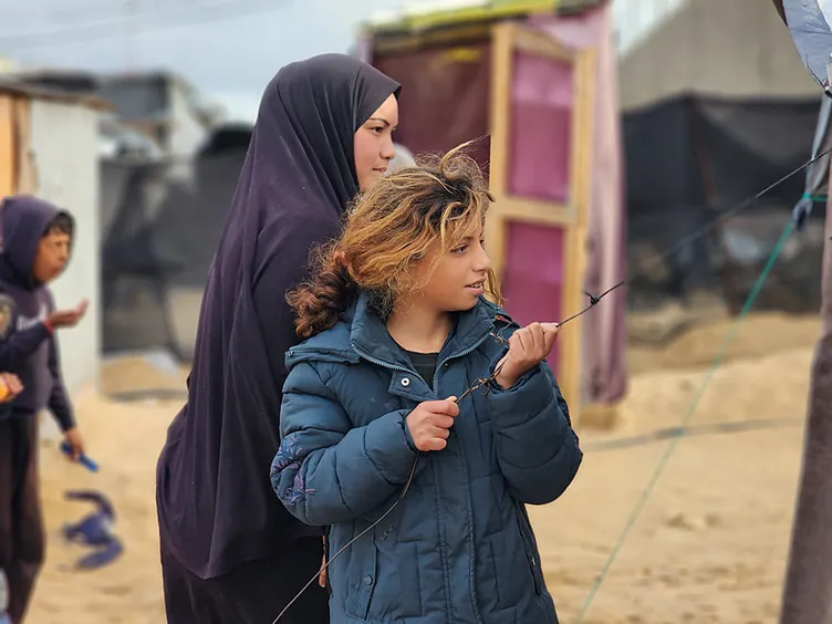 Gazze’nin çocukları direniyor: Trump’a mesaj gönderdiler