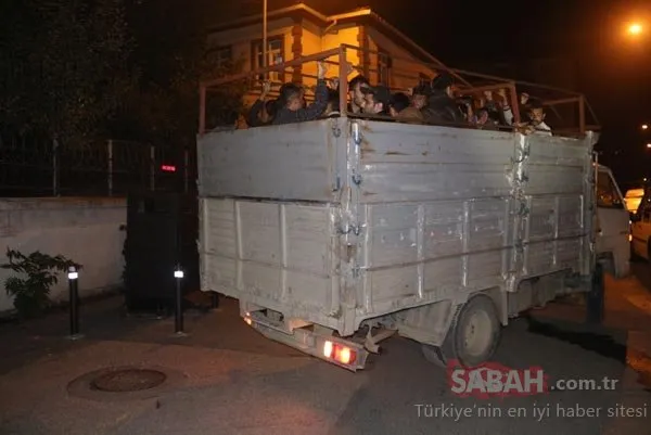 Bağcılar’da kamyon kasasında 42 kaçak yakalandı