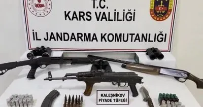 Kağızman’da bir çadırda silah ve mühimmat ele geçirildi #kars