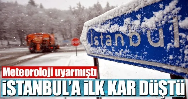 istanbul a ilk kar dustu son dakika haberler