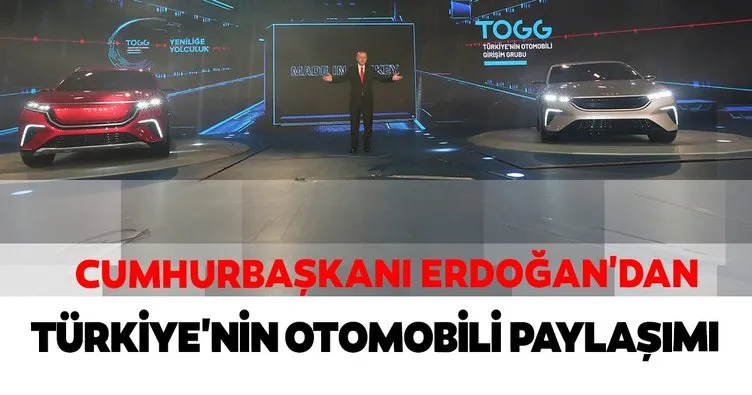 Cumhurbaşkanı Erdoğan’dan Türkiye’nin Otomobili paylaşımı