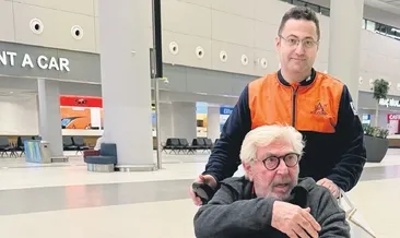 Usta oyuncu Erdal Özyağcılar tekerlekli sandalye ile havalimanında! Çekmeyin beni! diyerek bağırdı