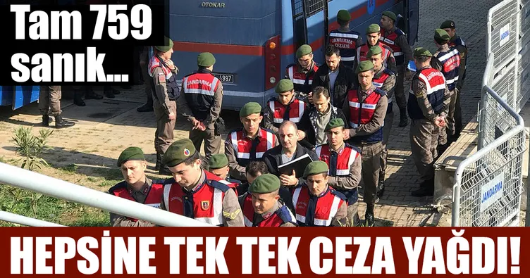 Türk adaleti FETÖ’cülerden hesap soruyor! 759 sanığa ömür boyu hapis