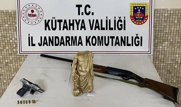 Kütahya'da tarihi eser operasyonu: Milattan önce 5. yüzyıla ait heykel ele geçirildi! #kutahya