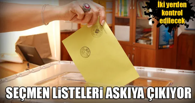 Seçmen listeleri askıya çıkıyor
