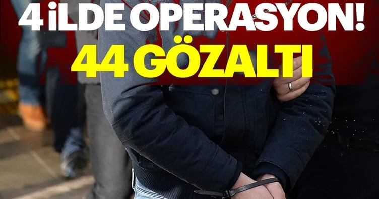 Eskişehir merkezli 4 ilde uyuşturucu operasyonu: 44 gözaltı