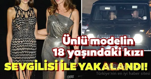 Cindy Crawford'un 18 yaşındaki model kızı Kaia Gerber aşık oldu!