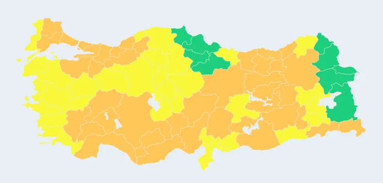 Son dakika: Meteoroloji’den sarı ve turuncu kodlu uyarı! AFAD: İstanbul, İzmir dahil 72 kentte alarm