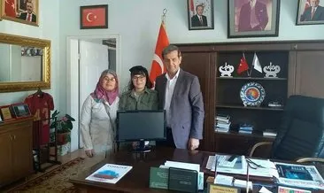 Başkan Özkan’dan İmam Hatip Lisesi öğrencisine bilgisayar
