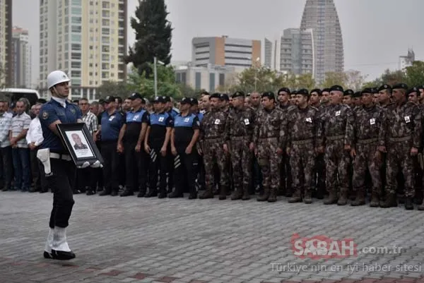 Şehit polis böyle uğurlandı