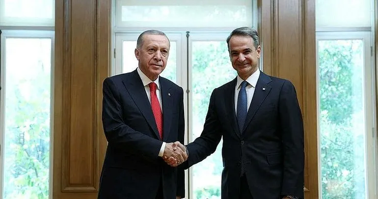 Ankara'da kritik kabul! Başkan Erdoğan Yunanistan Başbakanı Miçotakis ile görüşüyor