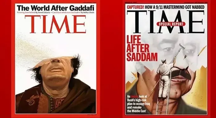 Time dergisinden zaman ayarlı kapak! Önce Saddam ve Kaddafi şimdi ise Hamaney...