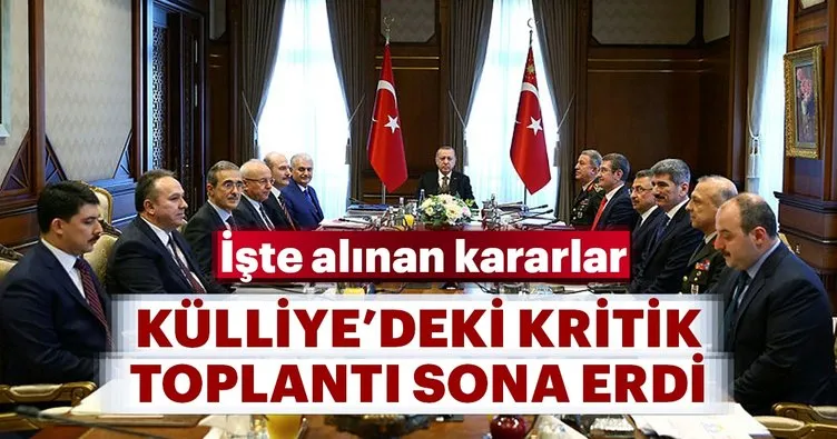 Külliye’deki kritik toplantı sona erdi... İşte alınan kararlar