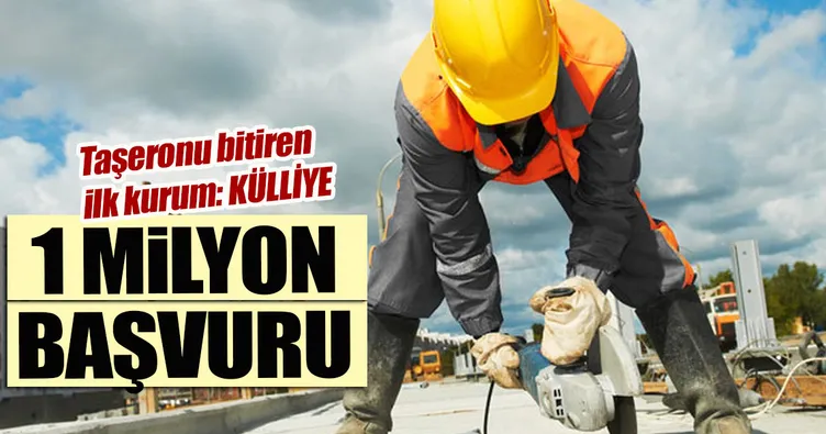 1 milyon başvuru
