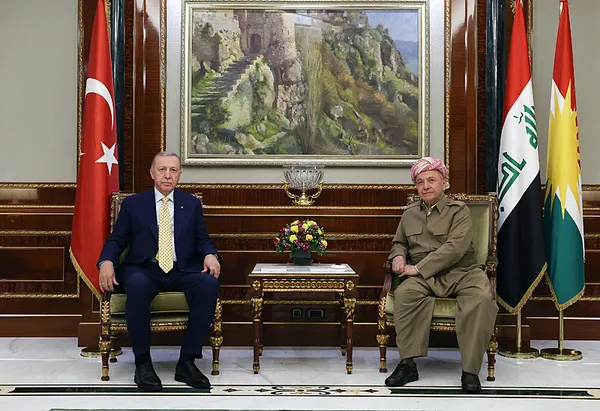 Son dakika! IKBY Başkanı Barzani ile görüşen Başkan Erdoğan: PKK gündemden çıkarılmalı