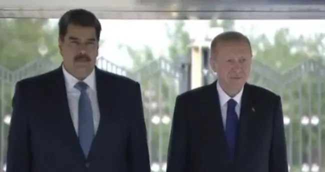 Son dakika | Başkan Erdoğan, Venezuela Devlet Başkanı Maduro'yu resmi törenle karşıladı