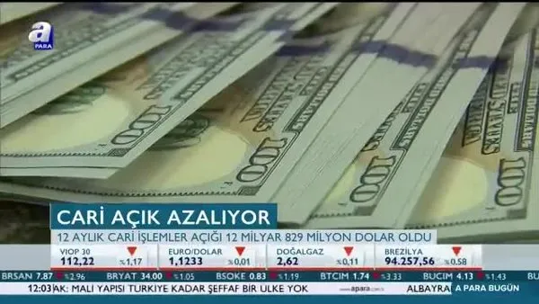 Cari açık azalıyor!