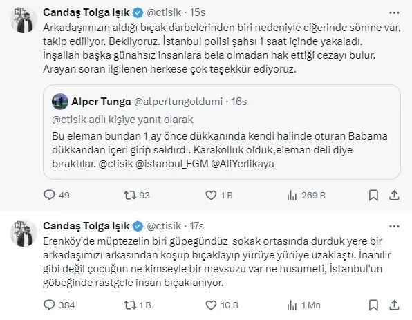 Fenerbahçe’nin sosyal medya uzmanına sokak ortasında bıçaklı saldırı