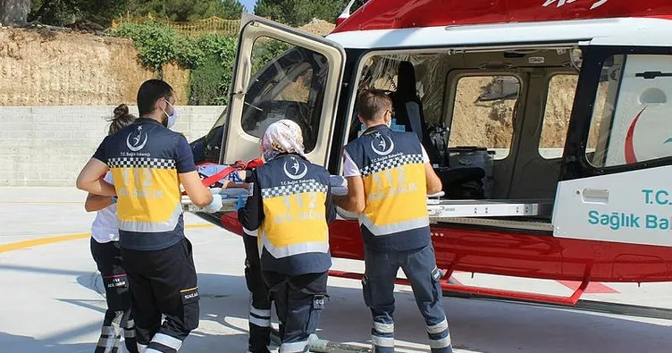 8 yaşındaki çocuk için ambulans helikopter sevk edildi
