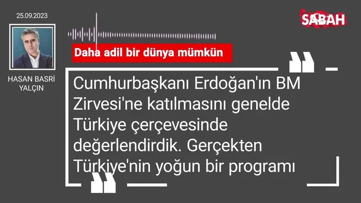 Hasan Basri Yalçın | Daha adil bir dünya mümkün