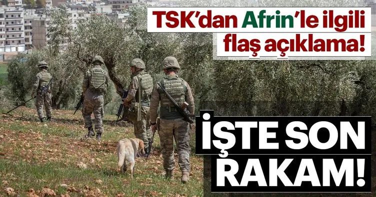 Son Dakika: TSK’dan flaş Afrin açıklaması