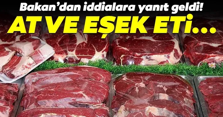 Bakan Pakdemirli'den 'at, eşek ve domuz eti ithalatı' iddialarına yanıt