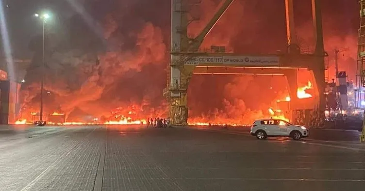 Son dakika: Dubai’de şiddetli patlama! Bölgede yangın çıktı