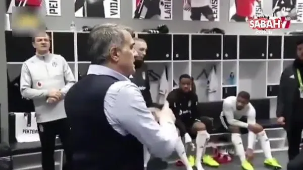 Beşiktaş'ın Galatasaray'ı yendiği maçta Şenol Güneş'in soyunma odasında yaptığı konuşma olay oldu!