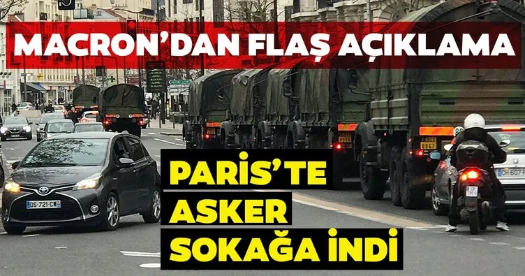 Son dakika: Paris'te askerler sokağa indi