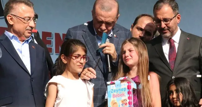 Başkan Erdoğan'a Van'da sevgi seli! Küçük kızların mutluluk gözyaşları: “Hep hayalimdi, gerçek oldu”